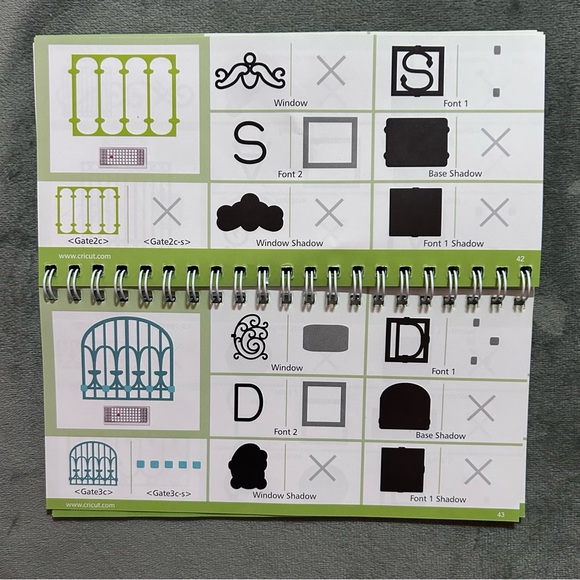 Cricut ORNAMENTAL IRON shapes & font - Picture 6 of 14